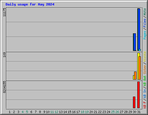 Daily usage for May 2024