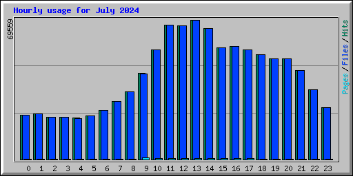 Hourly usage for July 2024