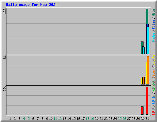 Daily usage for May 2024