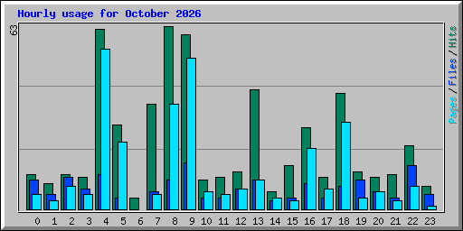 Hourly usage for October 2026