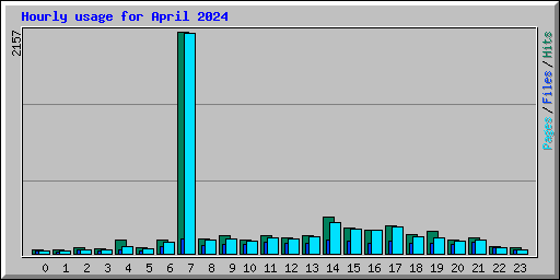 Hourly usage for April 2024