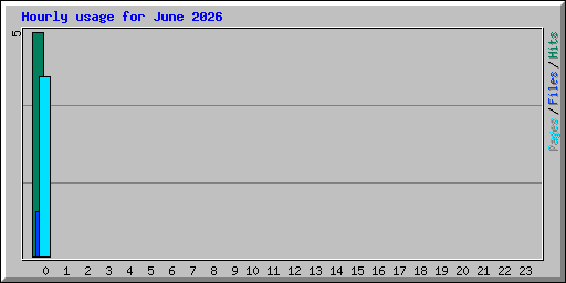 Hourly usage for June 2026