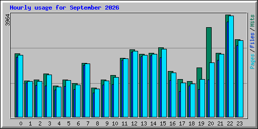 Hourly usage for September 2026