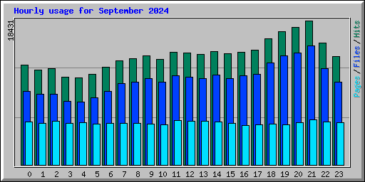 Hourly usage for September 2024