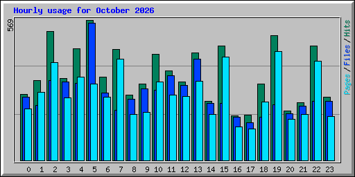 Hourly usage for October 2026
